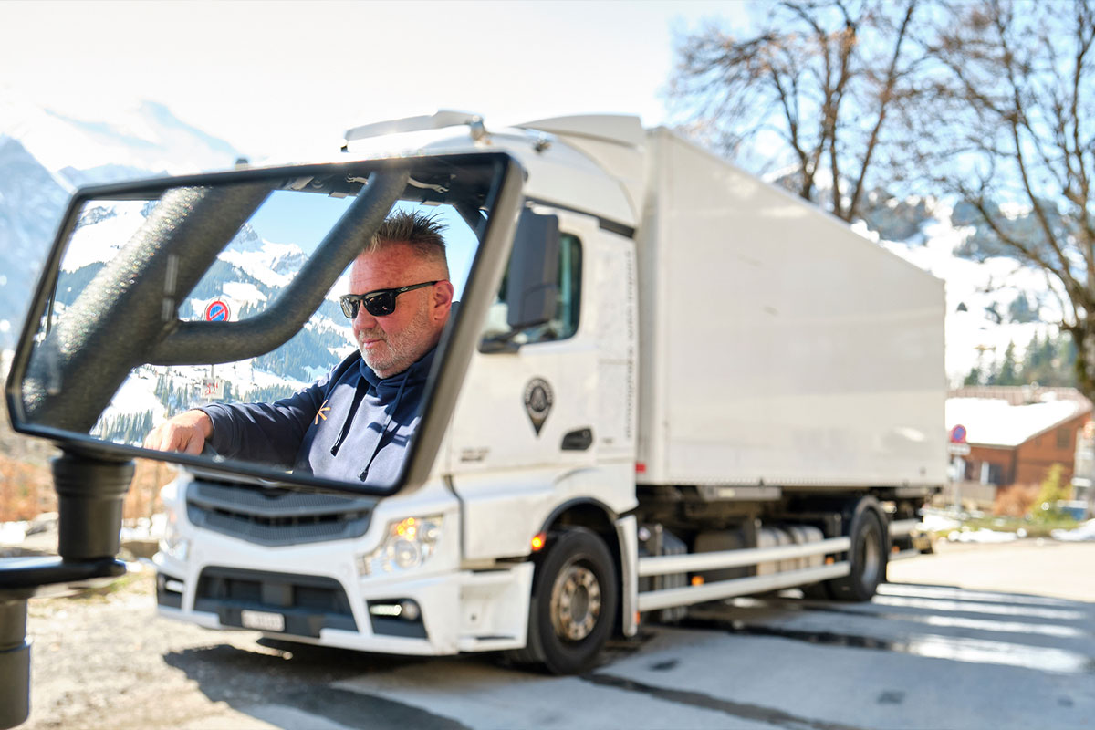 LKW für Transport und Verkehrslogistik bei Veranstaltungen